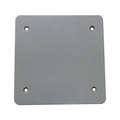 Sigma Electric Electrical Box Cover, 2 Gang, Square, Non-Metallic, Blank 14160